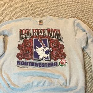 Clean,heavy sweatshirt like new, 1996 Rose Bowl game, Northwestern University,XL